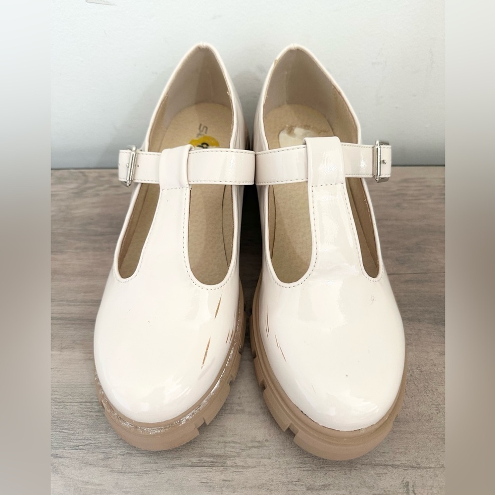 Soda Mary Jane chunky platform heel size 8-8.5 preppy academia schoolgirl - Picture 2 of 7